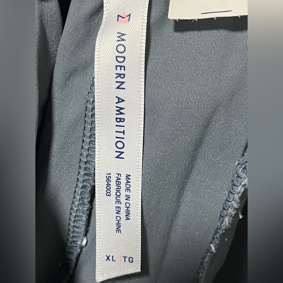 Modern Ambition Lightweight Elastic Waist Pants XL Gray-Blue - Picture 16 of 16